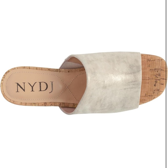 NWT NYDJ Claudine Metallic Suede - Picture 5 of 14